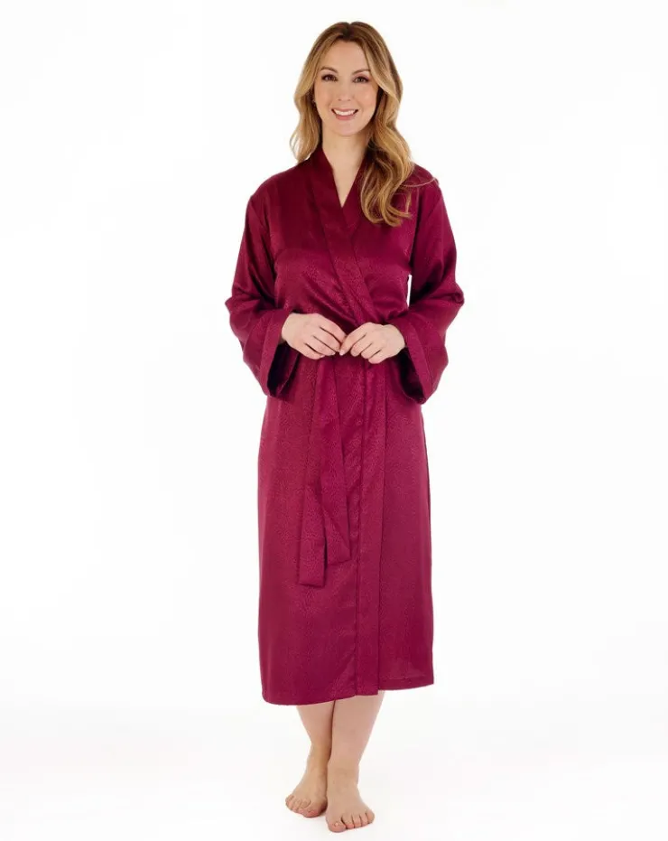 Animal Jacquard Satin 46" Kimono Wrap GL88724