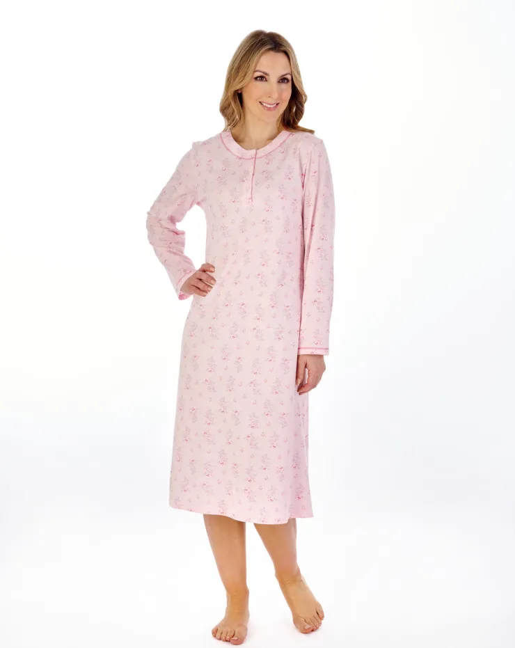 Trailing Floral 44" Jersey Nightdress ND04136
