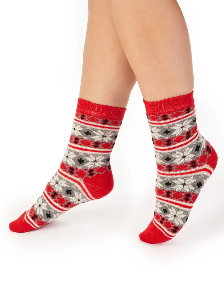 Snowflake Pattern Bedsock BS187