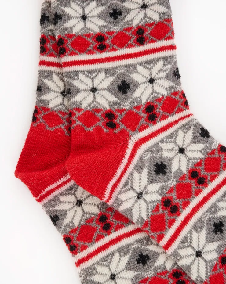 Snowflake Pattern Bedsock BS187