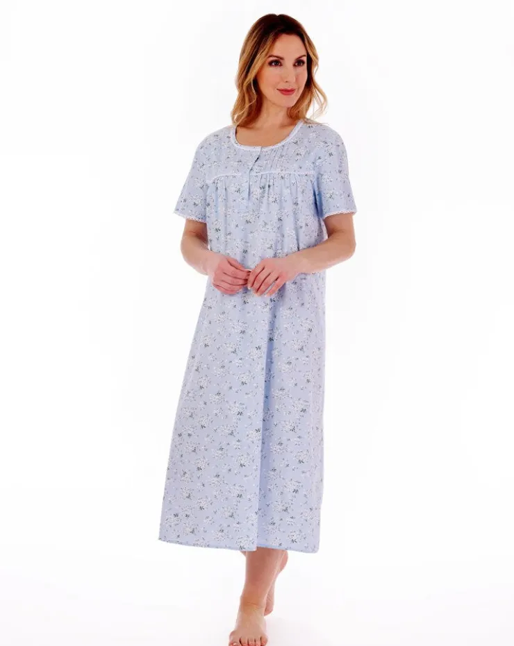 Daisy Print 46" Woven Nightdress ND77262