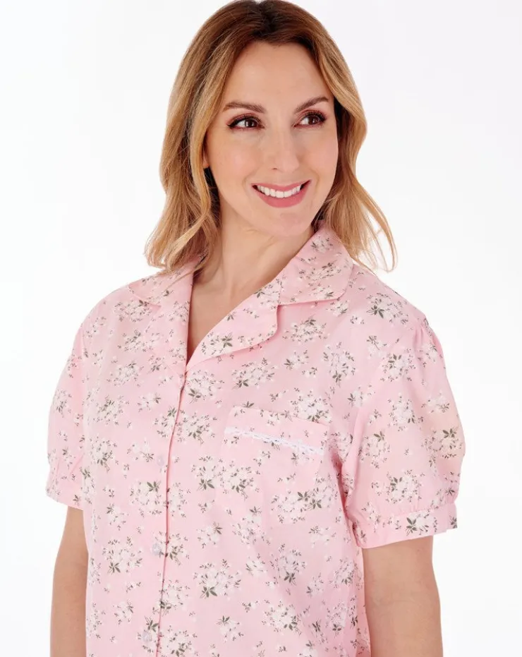 Daisy Print Tailored Woven Pyjama Set PJ77263