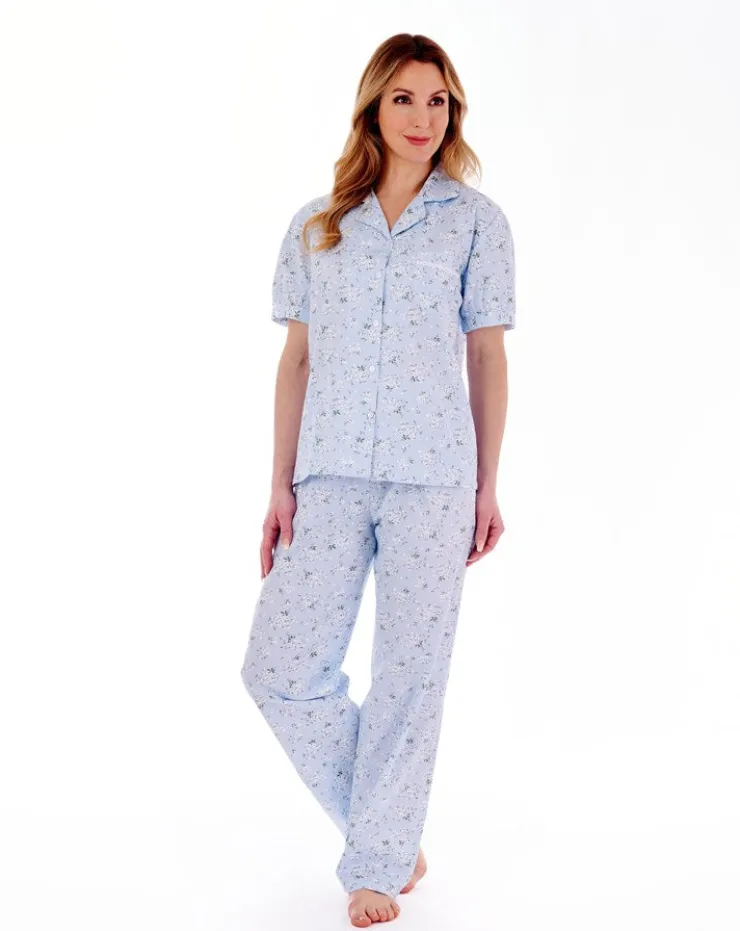 Daisy Print Tailored Woven Pyjama Set PJ77263