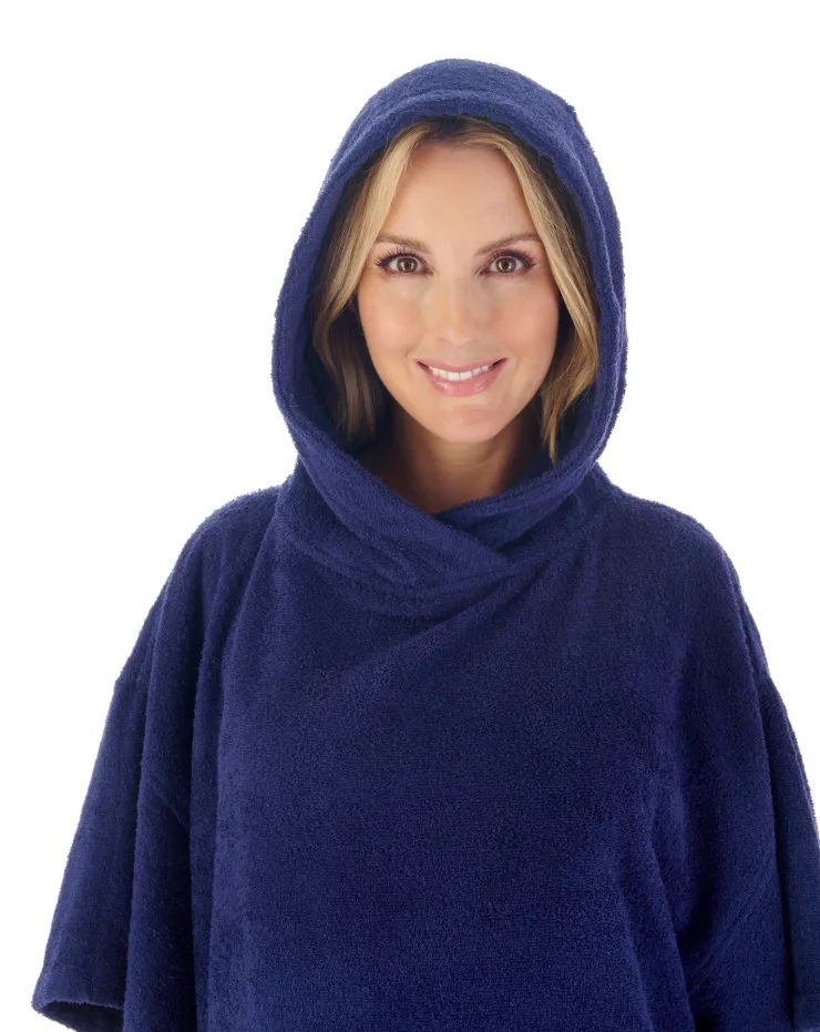 Hooded Towelling 44" Cover-Up HC03335