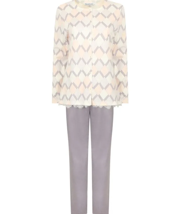 Diamond Print Jersey Pyjama PJ2151