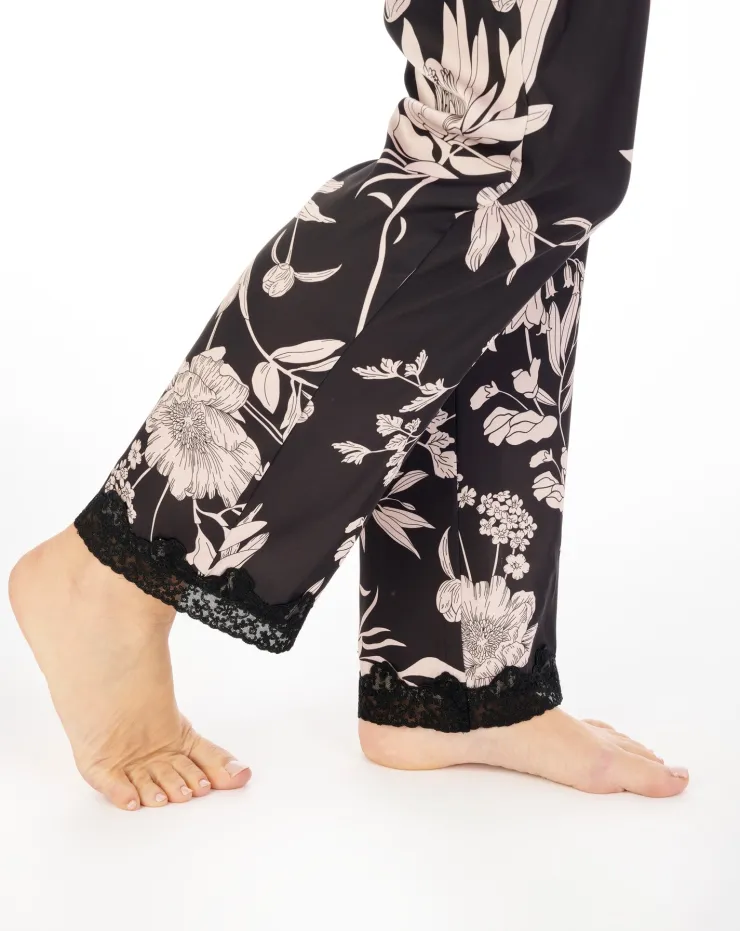 Satin Floral Print Cami & Trouser Set GL04707