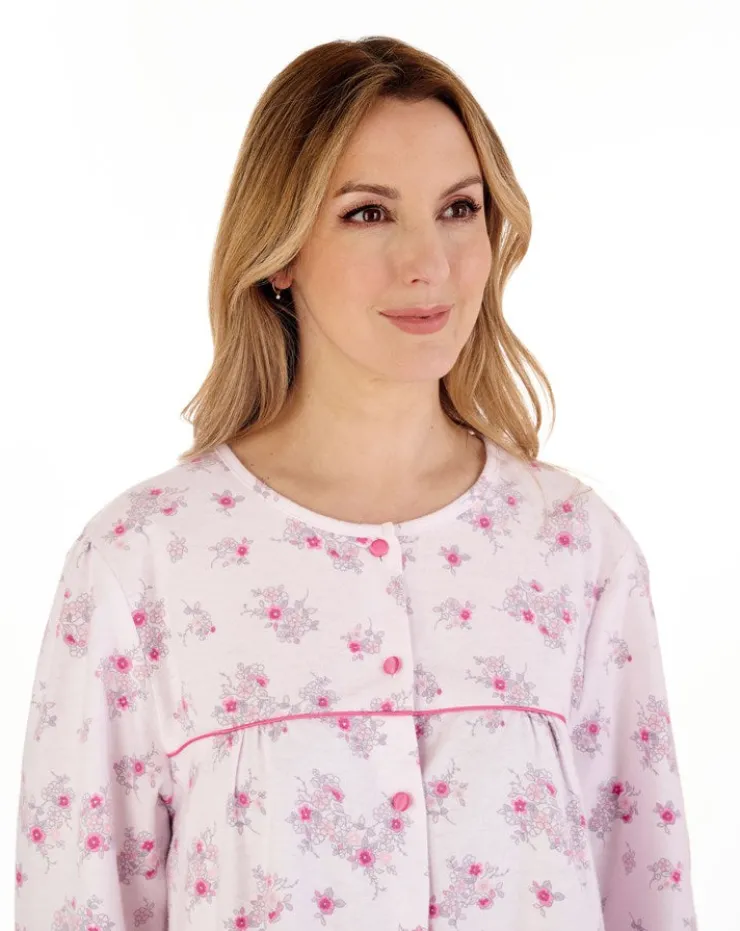 Floral Luxury Flannel 43" Woven Nightdress ND88210