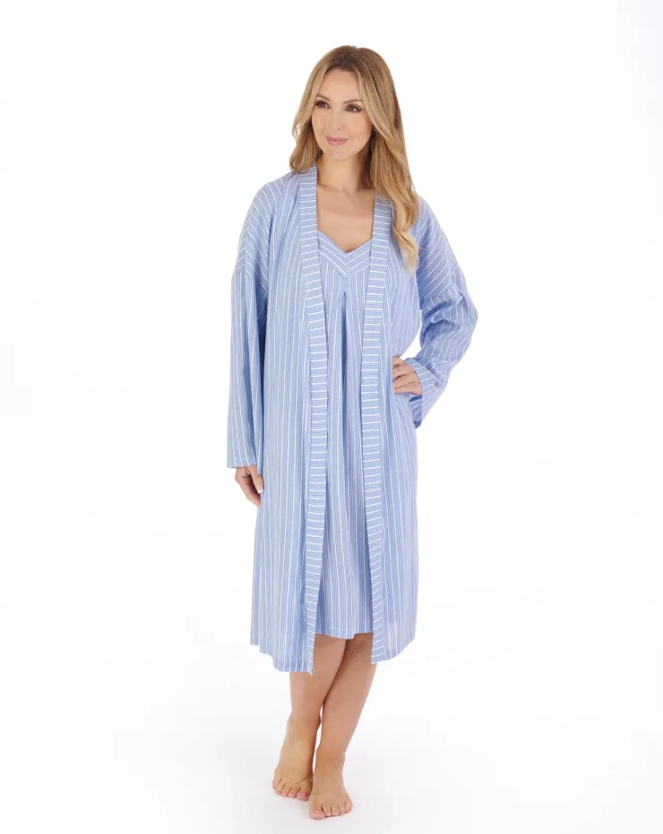 Textured Stripe 42" Kimono Wrap HC05204