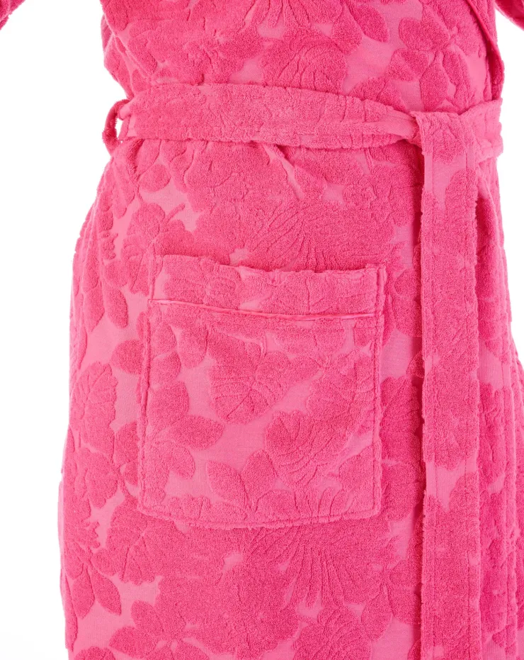 Floral Towelling 46" Wrap Robe HC03312