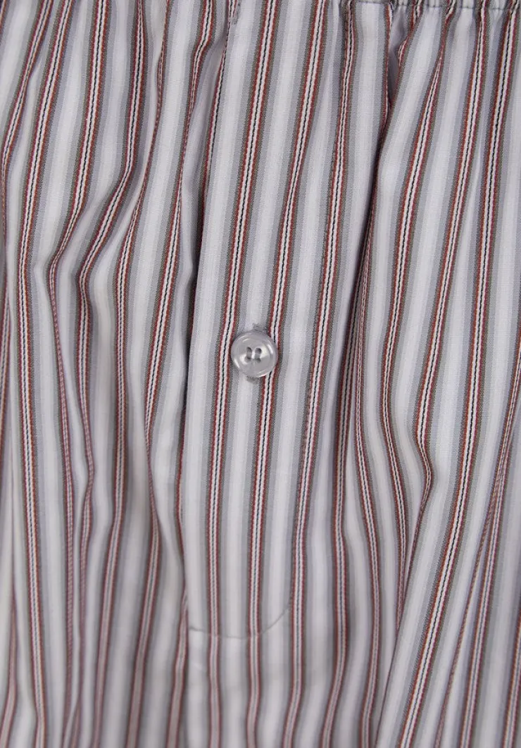 Woven Stripe Button Through Tailored Pyjama Set WR88826