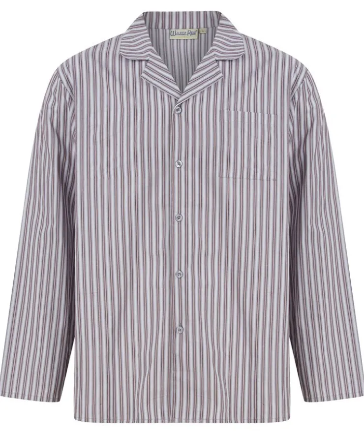 Woven Stripe Button Through Tailored Pyjama Set WR88826