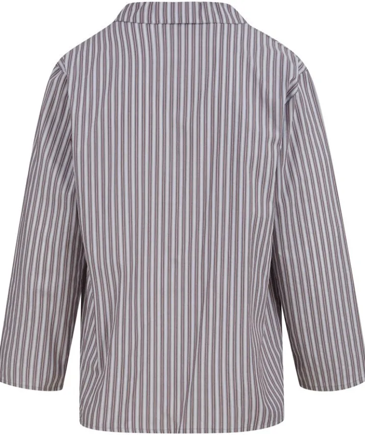Woven Stripe Button Through Tailored Pyjama Set WR88826