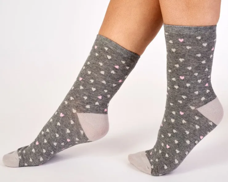 Scottie Dog and Heart Socks (2 Pair Pack) LS175