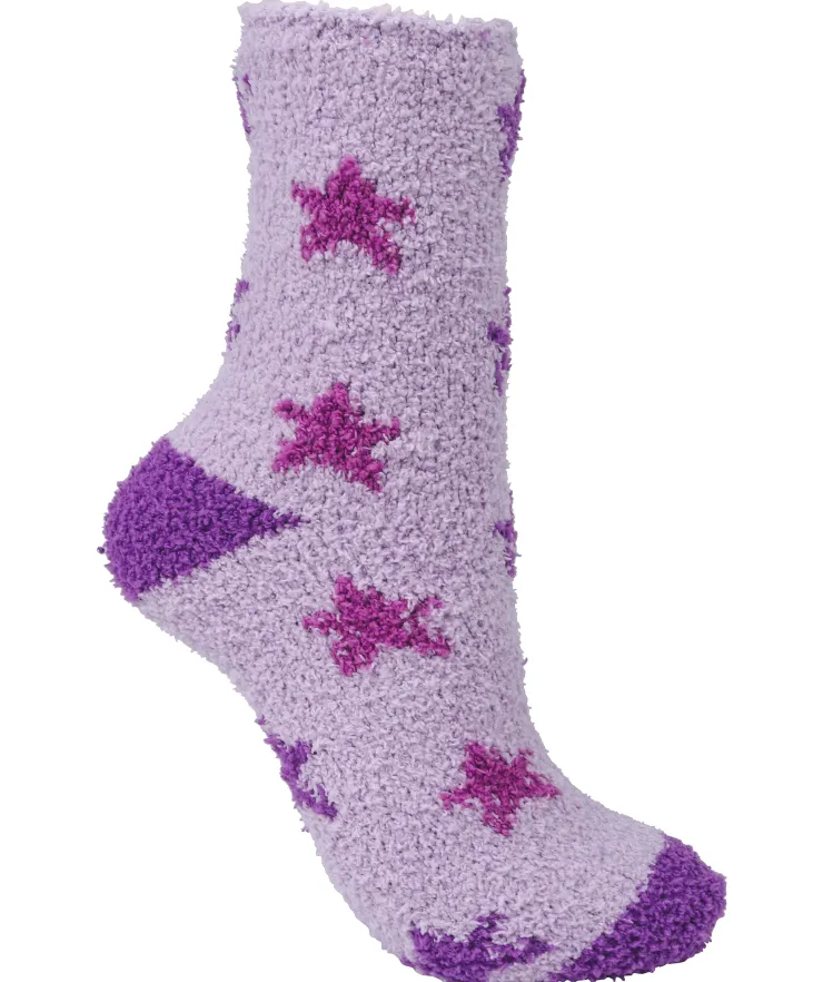 Multi Star & Solid Colour Bedsock (2 Pair Pack) BS173