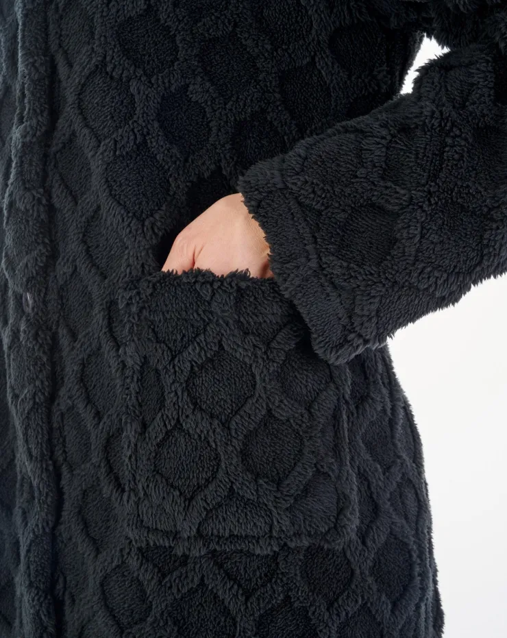 Honeycomb Texture 45" Button Through Housecoat HC04320