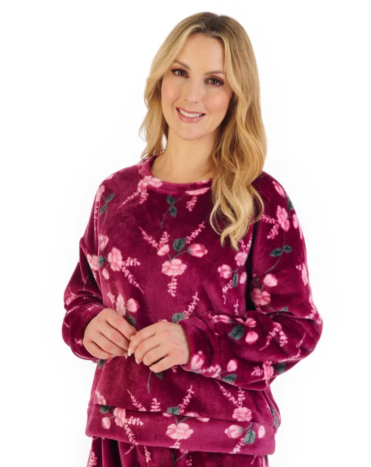 Floral Flannel Fleece Pyjama PJ06314