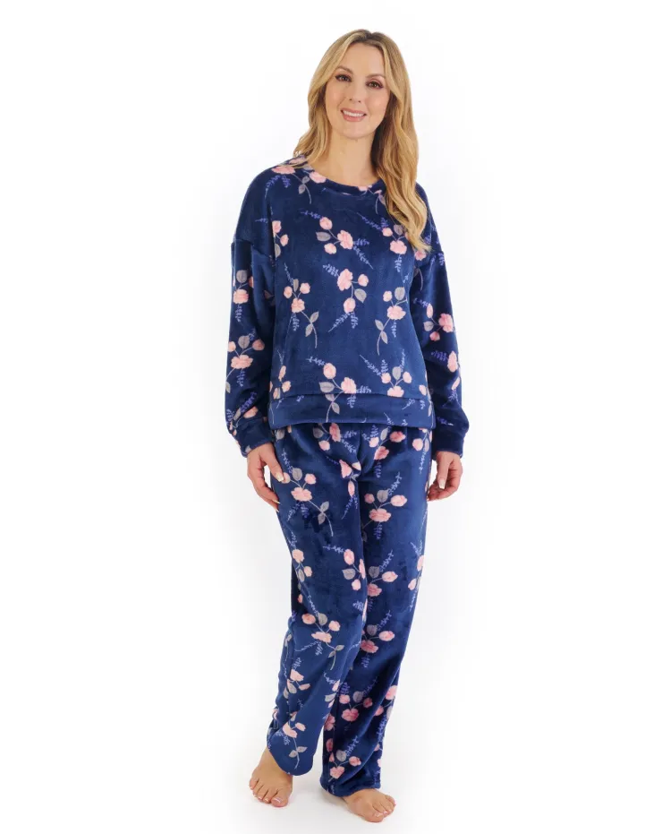 Floral Flannel Fleece Pyjama PJ06314