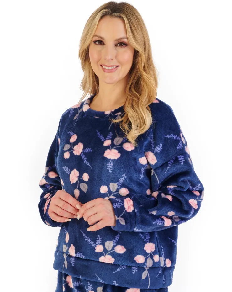 Floral Flannel Fleece Pyjama PJ06314