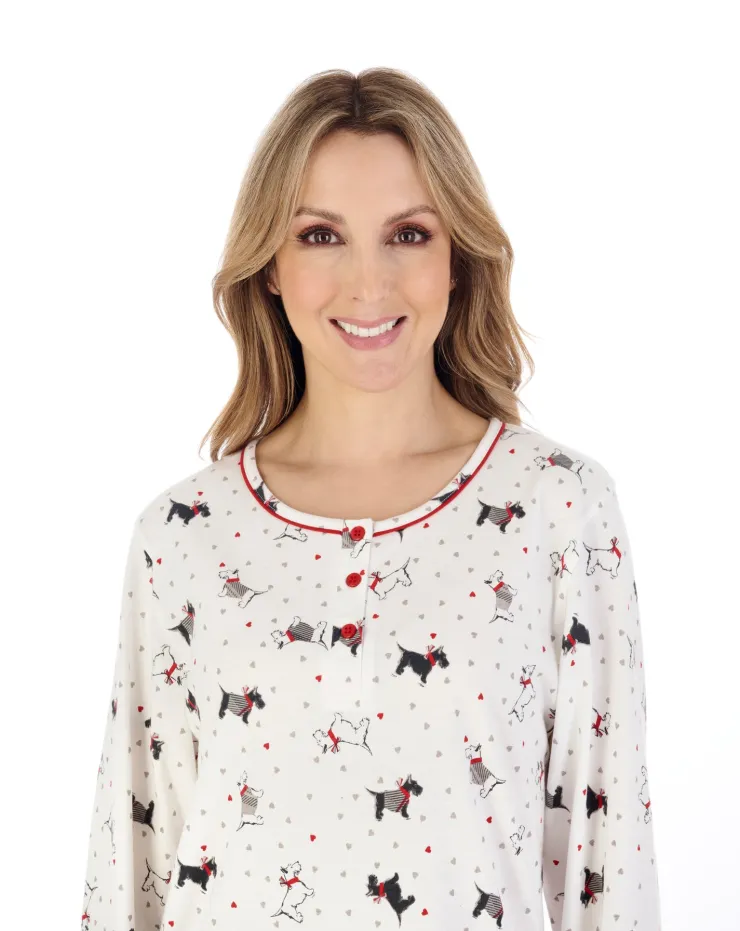 Scottie Dog 42" Jersey Nightdress ND04116