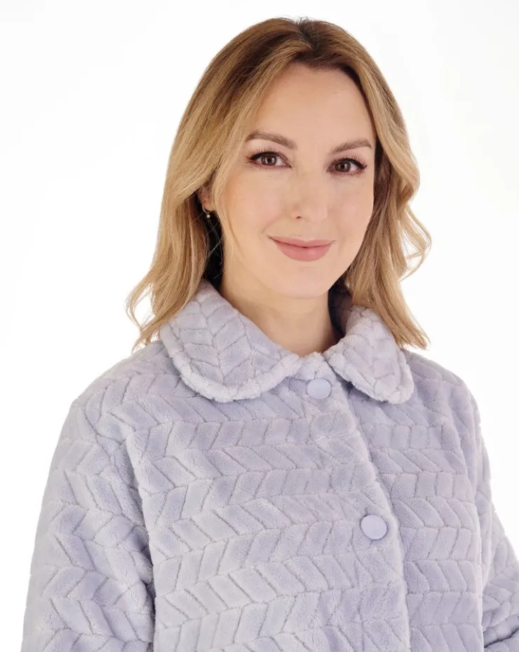 Chevron Pattern 25" Button Through Bedjacket BJ88315