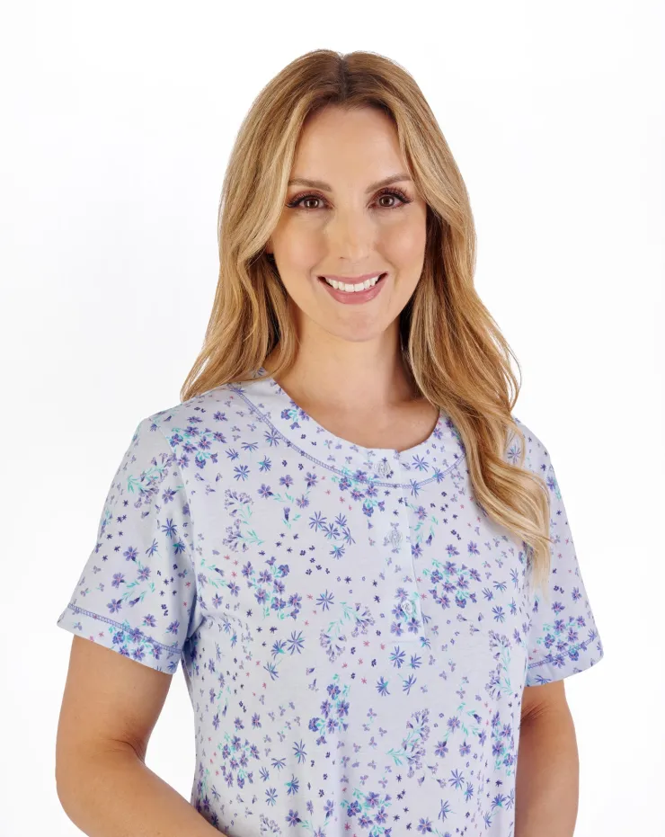 Ditsy Floral Print Jersey Pyjama PJ05112