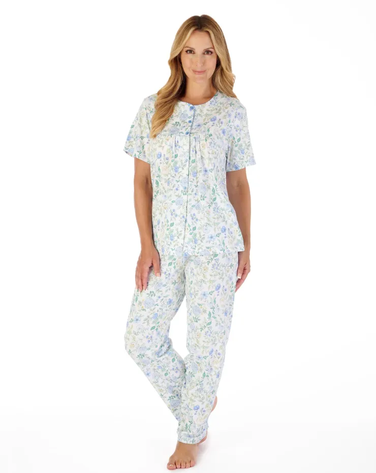 Trailing Floral Print Jersey Pyjama Set PJ03134
