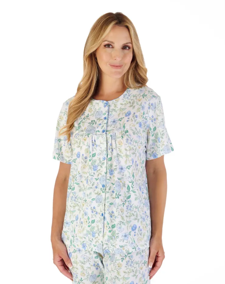 Trailing Floral Print Jersey Pyjama Set PJ03134