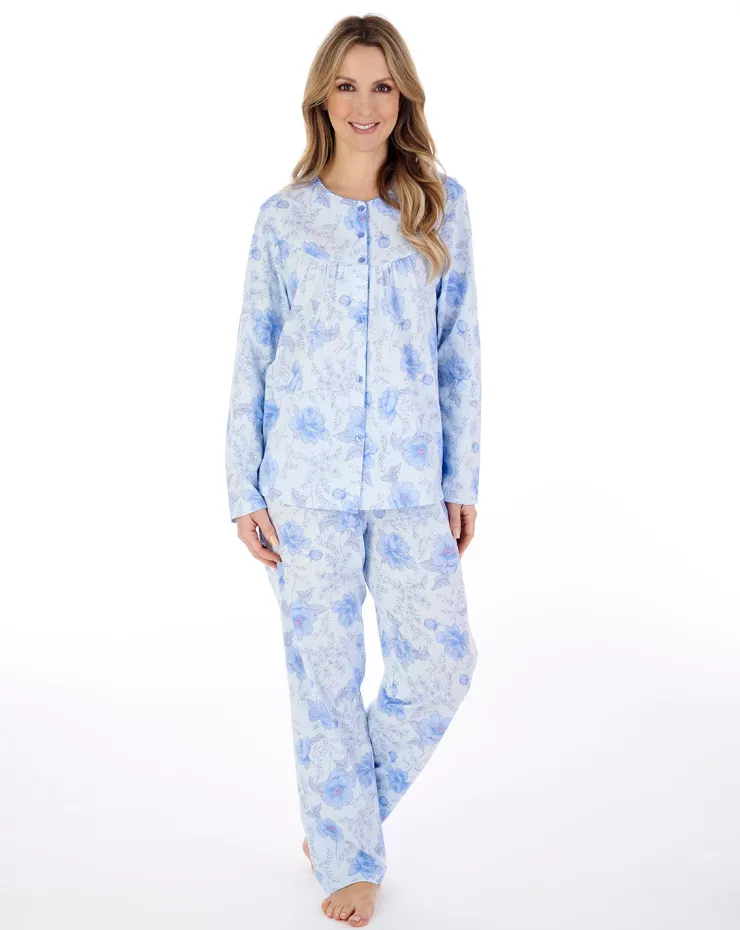 Picot Trim Jersey Pyjama Set PJ04110