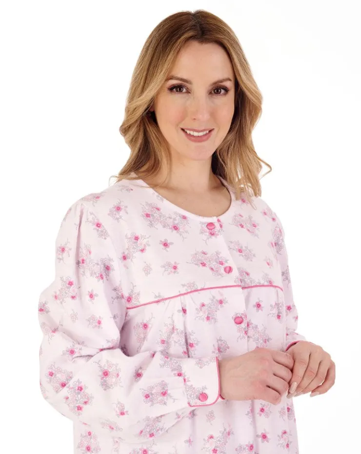 Floral Luxury Flannel 51" Woven Nightdress ND88214