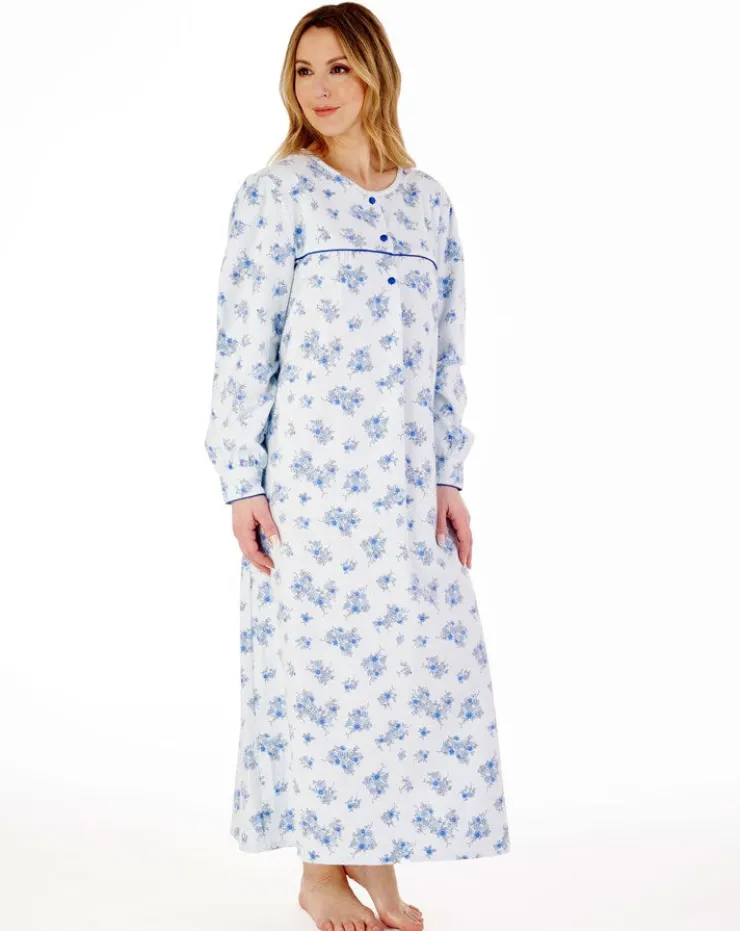 Floral Luxury Flannel 51" Woven Nightdress ND88214