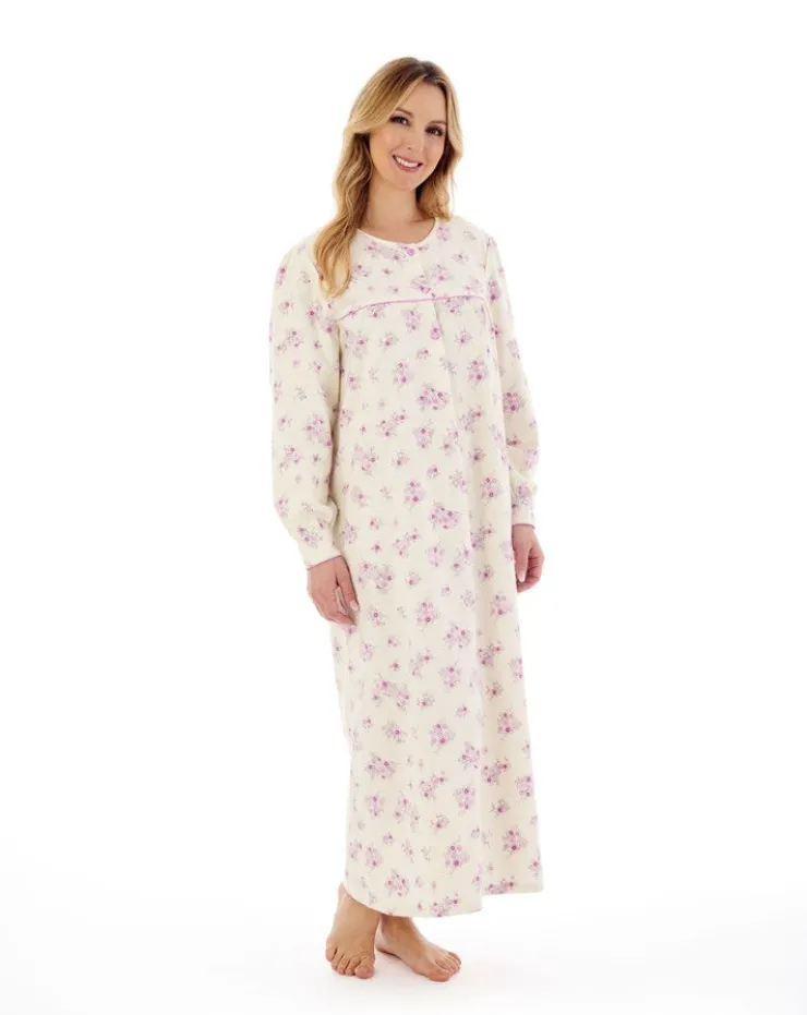 Floral Luxury Flannel 51" Woven Nightdress ND88214