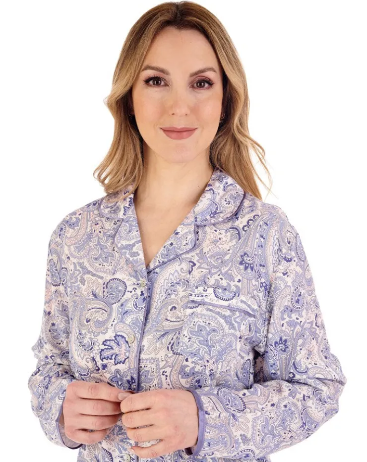 Paisley Print Tailored Pyjama Soft Woven Viscose PJ88228