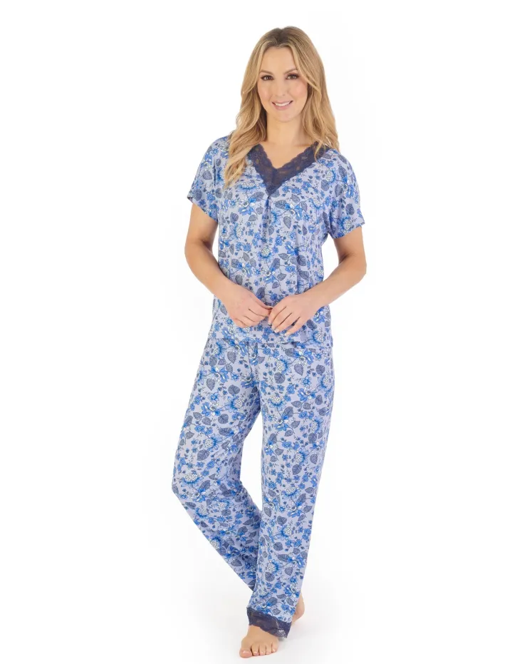 Supersoft Floral Print Pyjama Set GL06703