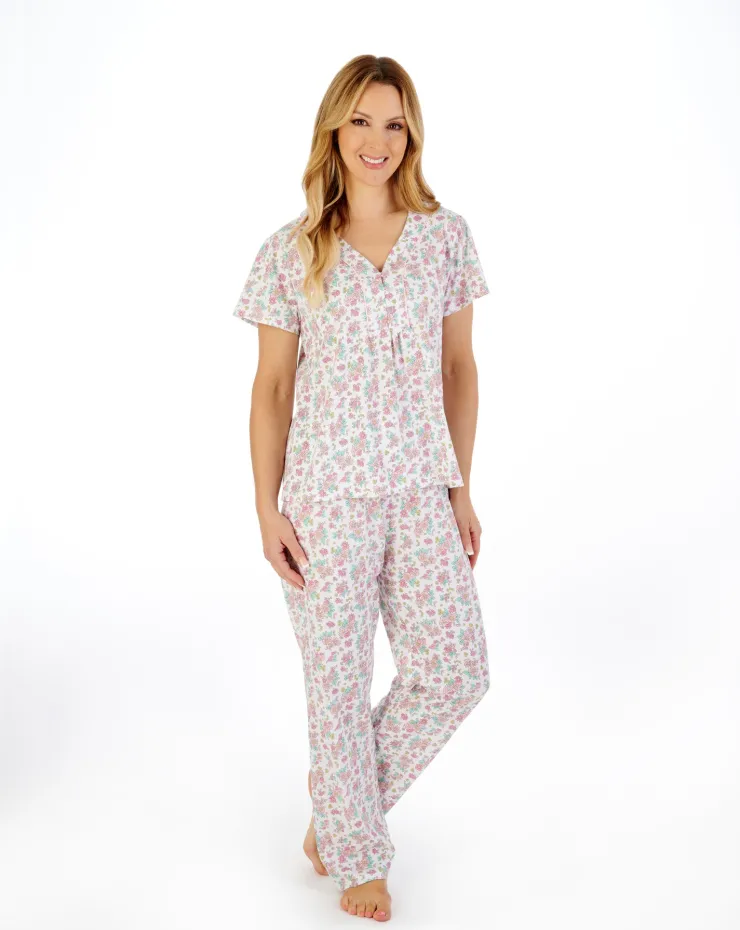 Classic Floral Print Jersey Pyjama PJ05108