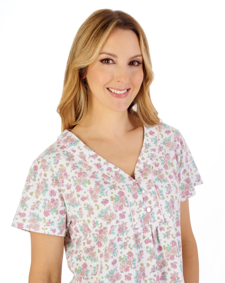 Classic Floral Print Jersey Pyjama PJ05108