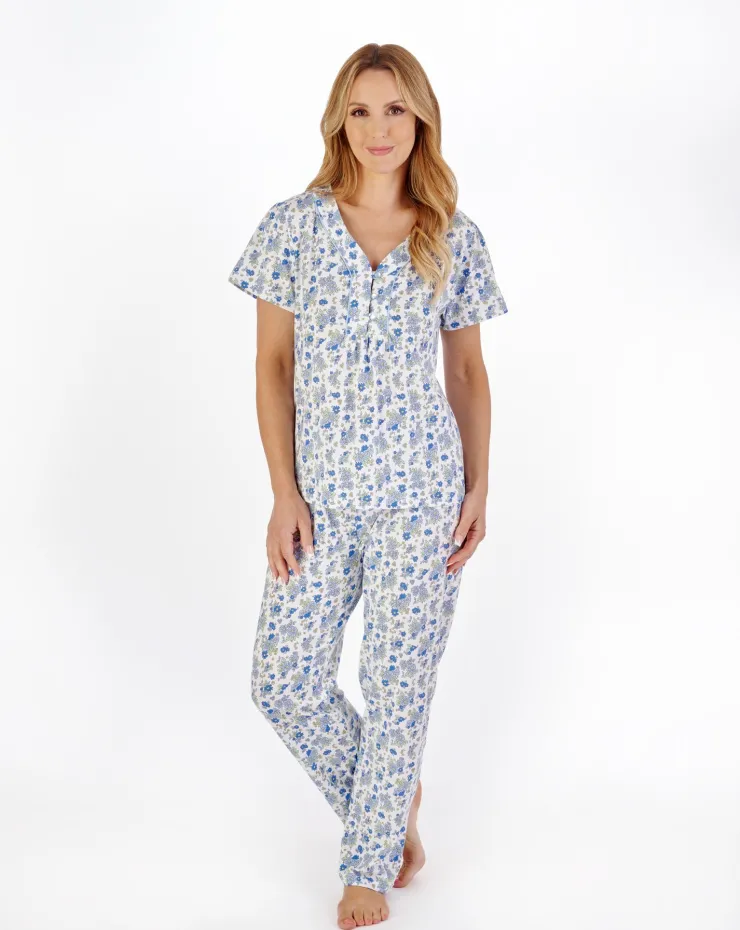 Classic Floral Print Jersey Pyjama PJ05108