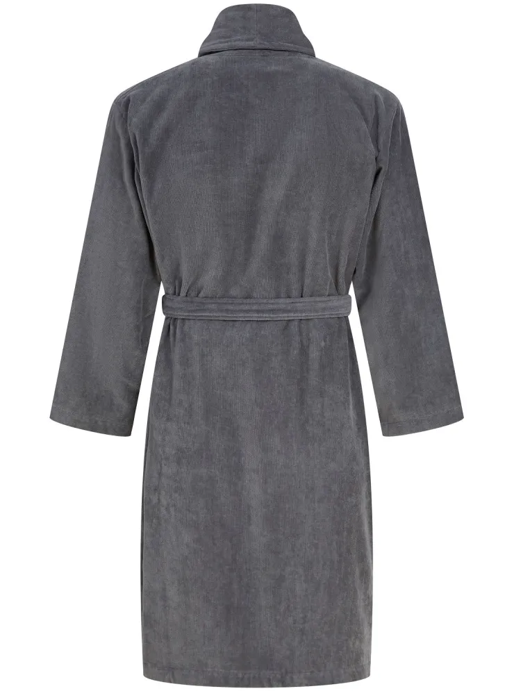 Towelling Velour 48" Shawl Collar Wrap WR66831