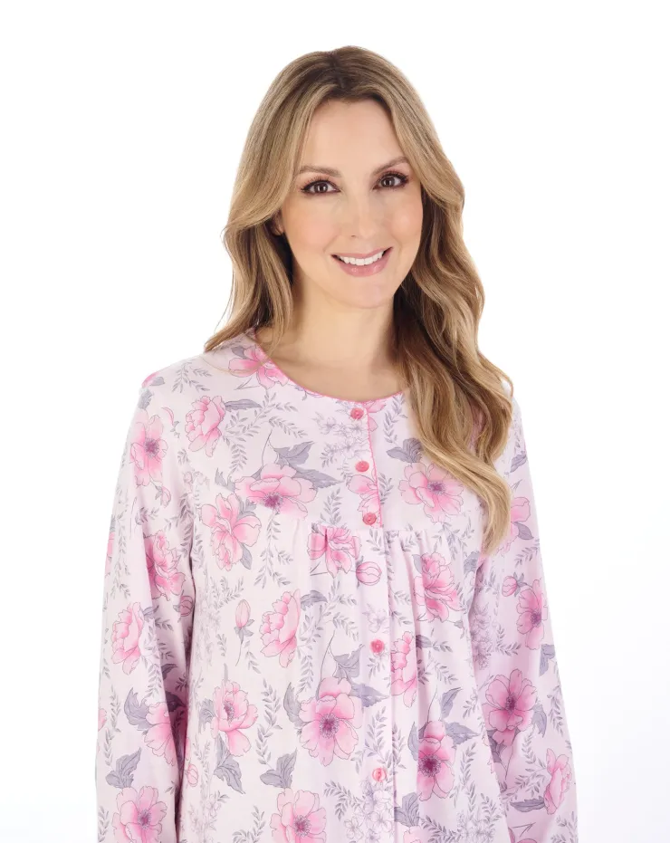 Picot Trim 46" Jersey Nightdress ND04108