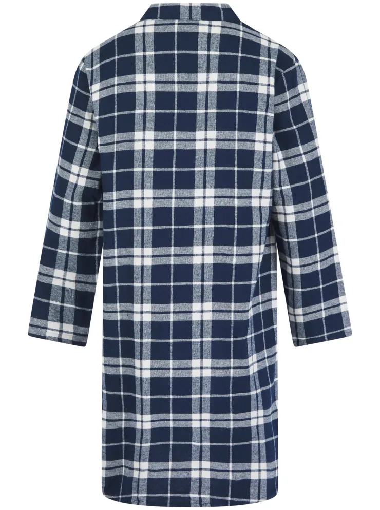 Brushed Check 42" Woven Nightshirt WR04801