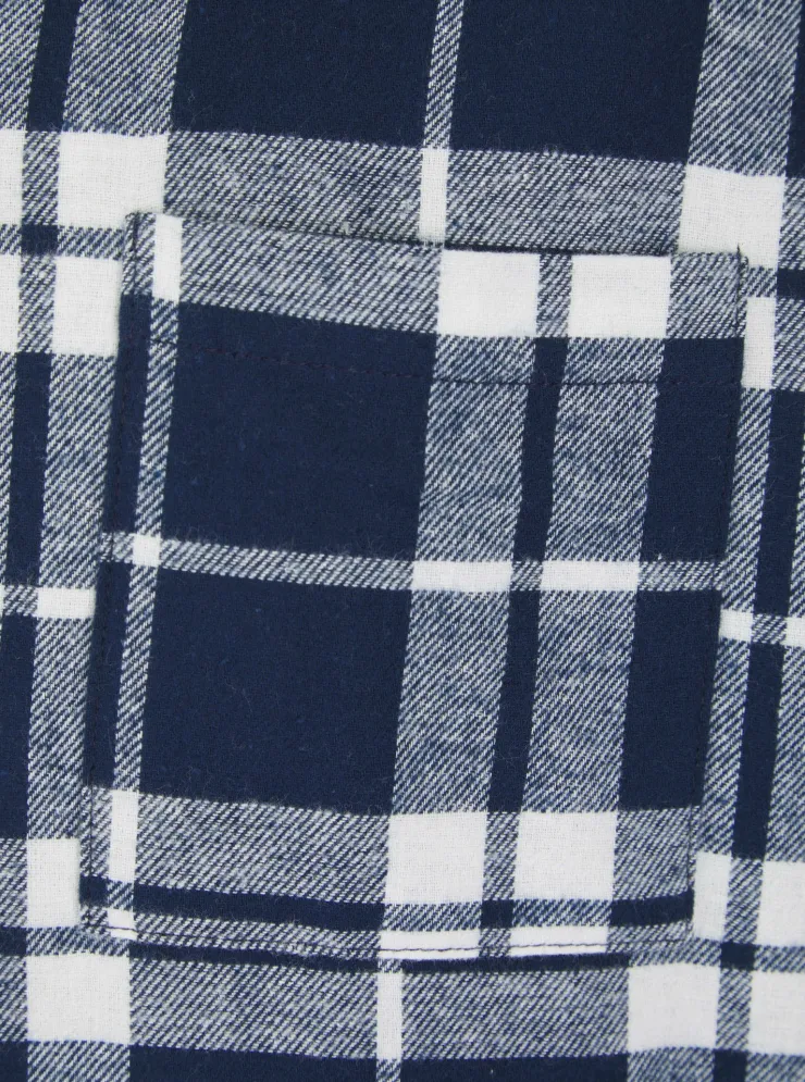Brushed Check 42" Woven Nightshirt WR04801