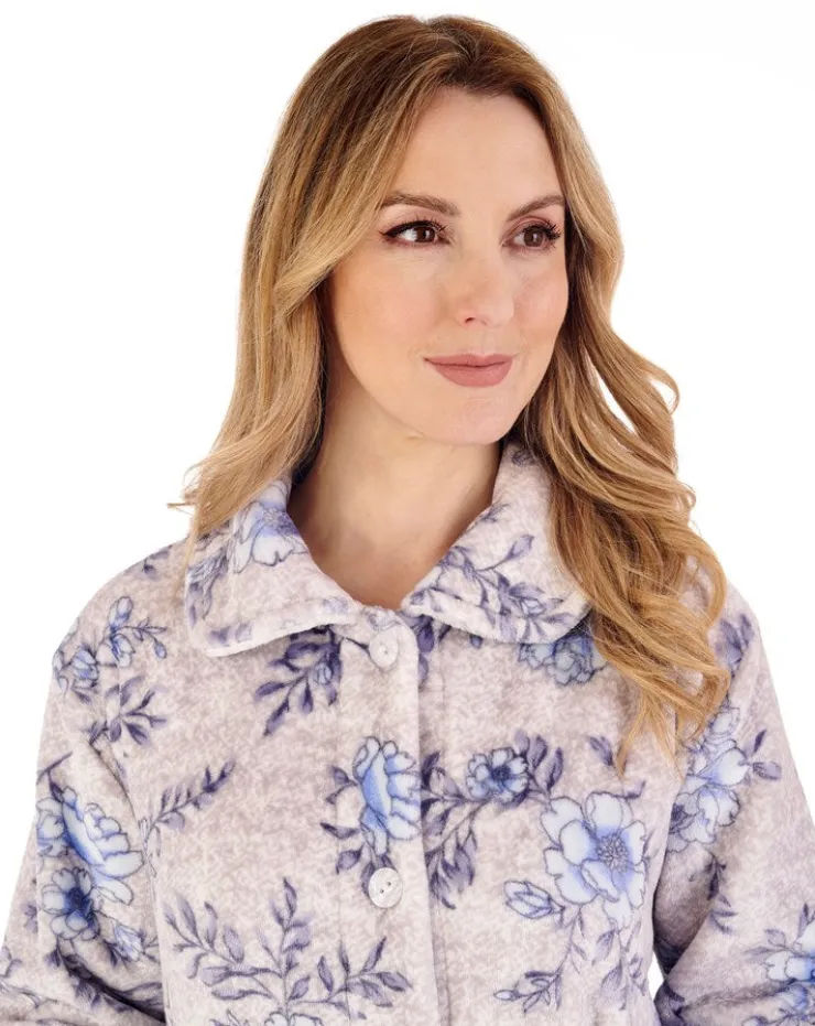 Floral Flannel Fleece 25" Bedjacket BJ88310