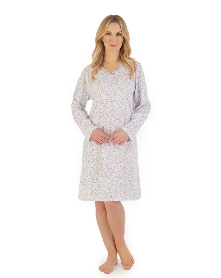 Leaf Print 38” Jersey Nightdress ND06100