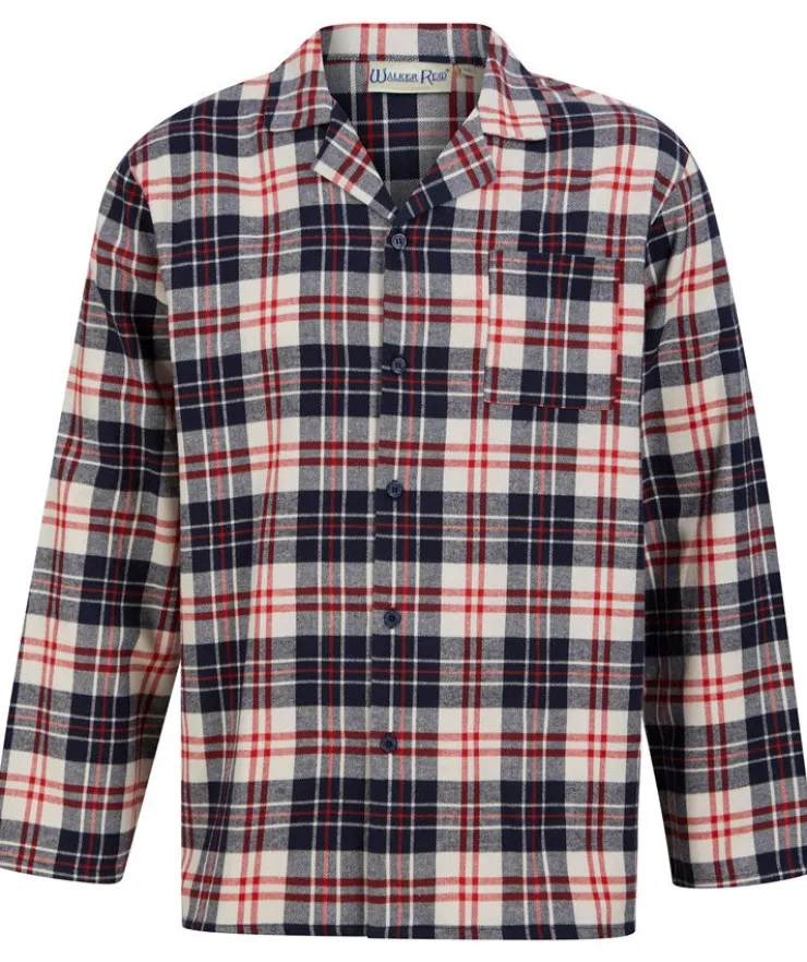 Checked Brushed Woven Tailored Pyjama Set WR88821