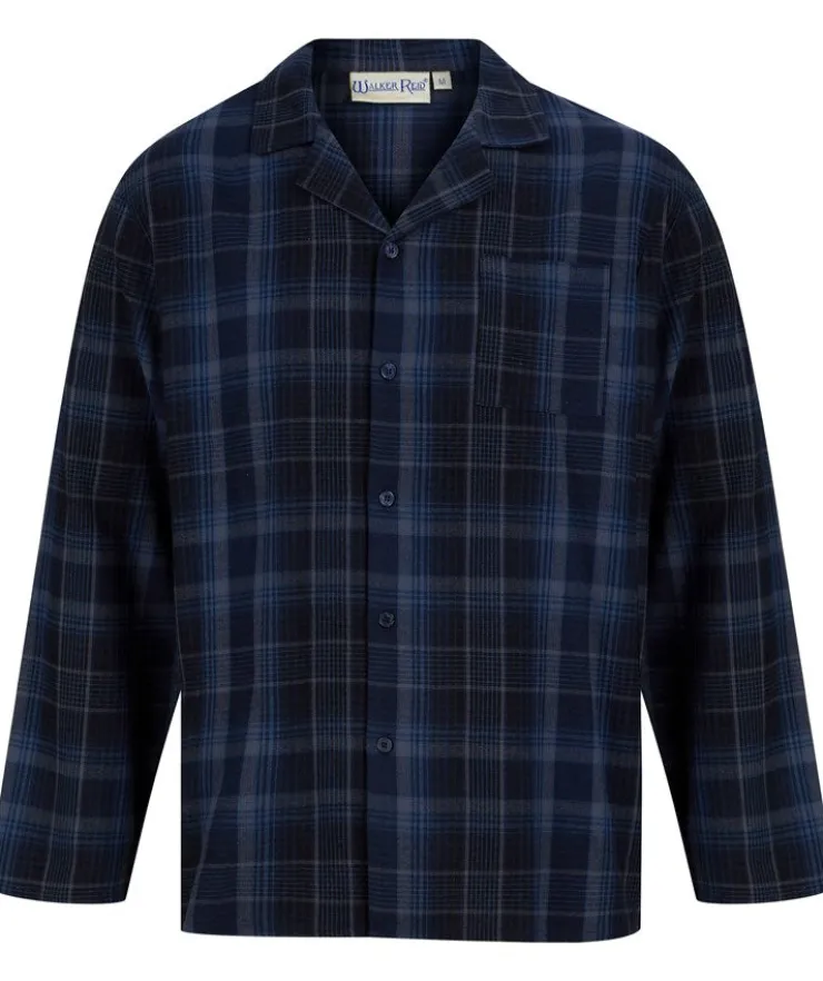 Checked Brushed Woven Tailored Pyjama Set WR88821