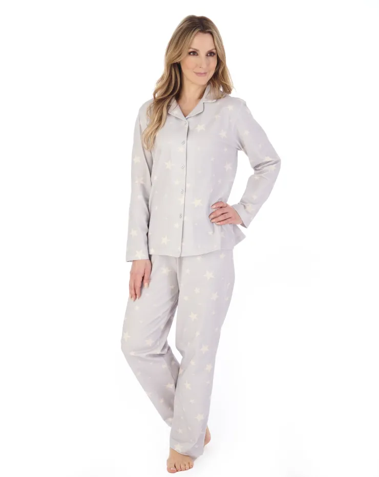 Star Print Cotton Mix Tailored Style Pyjama PJ04132