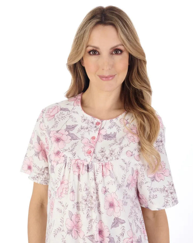 Picot Trim 42" Jersey Nightdress ND04105