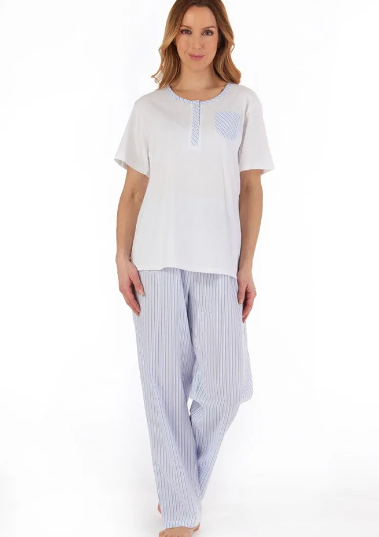 Pinstripe Seersucker Pyjama PJ55224
