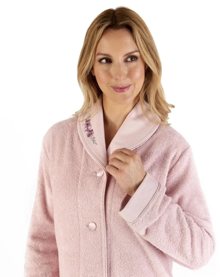 Embroidered 46" Button Through Housecoat HC66356