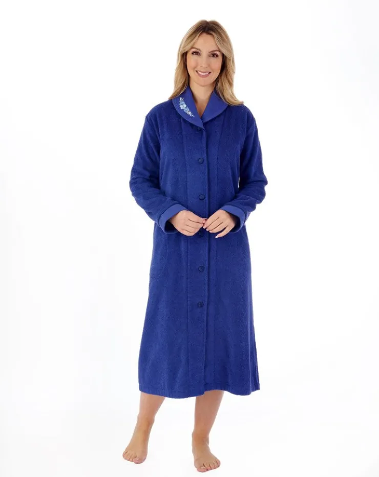 Embroidered 46" Button Through Housecoat HC66356