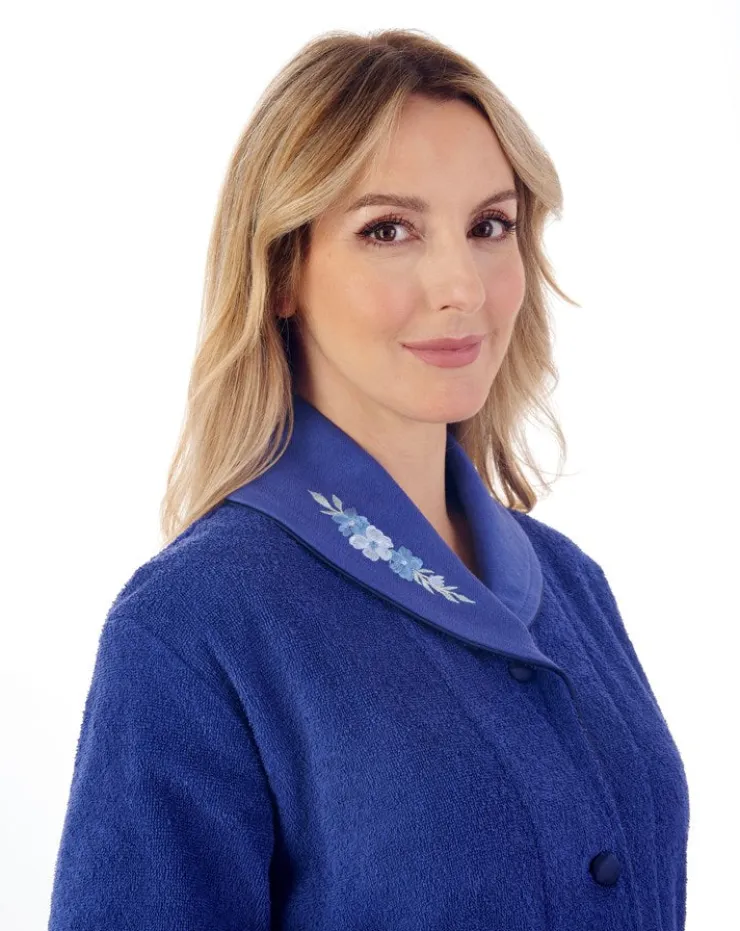 Embroidered 46" Button Through Housecoat HC66356